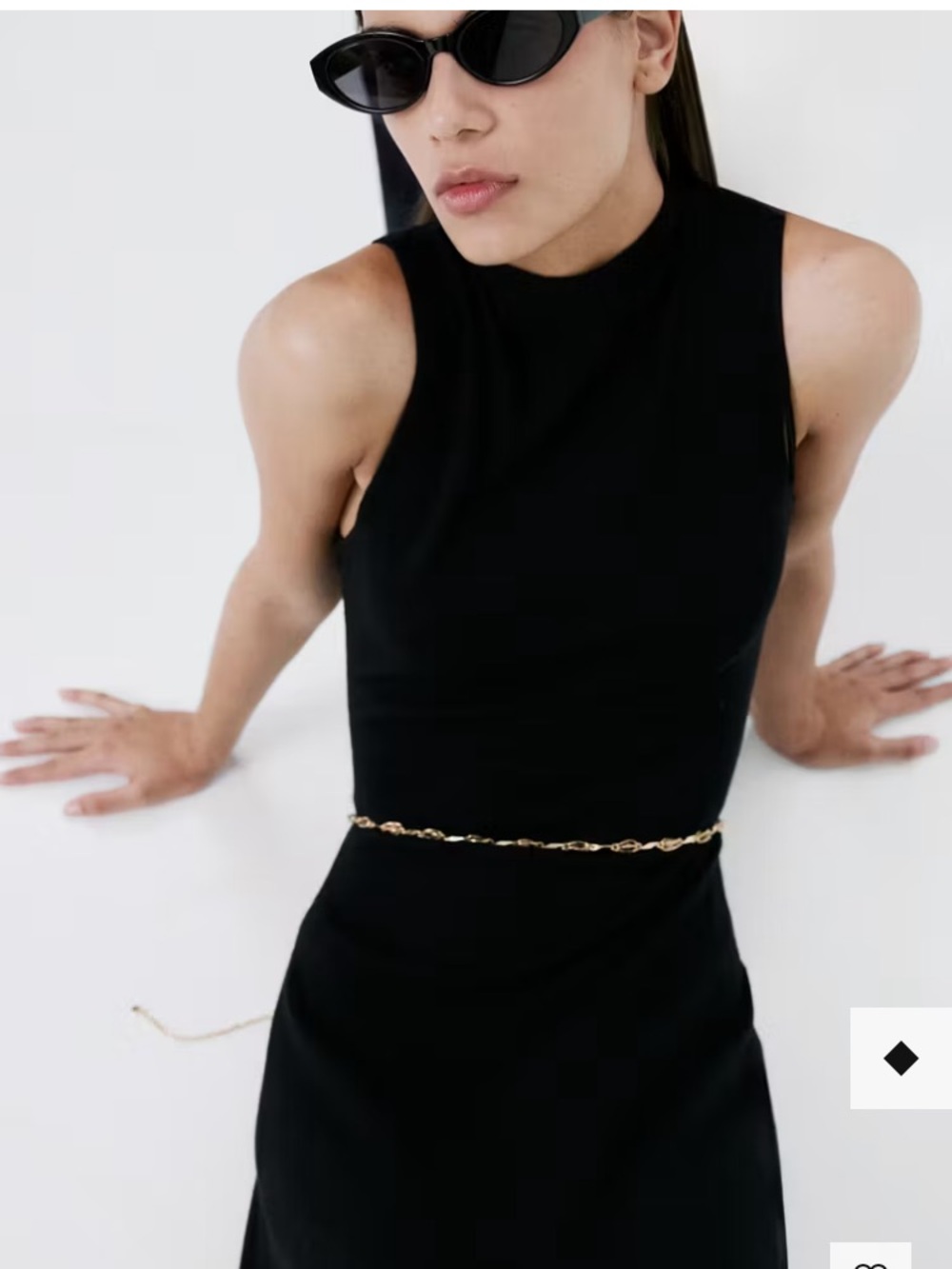Gold chain belt